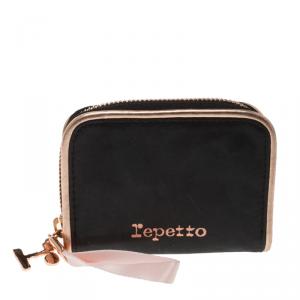 Repetto Black Leather Plie Wallet