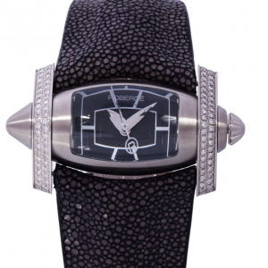 Roberge Black Stainless Steel Virgo Women's Wristwatch 48MM