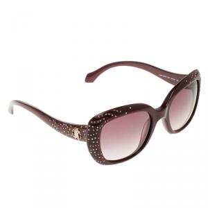 مملوكة مسبقًا نظارة شمسية روبرتو كافالي آلتاير مرصعة كريستال سواروفسكي حمراء