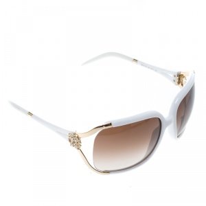 Pre Owned نظارة شمسية روبرتو كافالي كبيرة 370S تاليسيا متدرجة بنية/ بيضاء