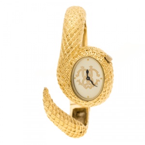 Roberto Cavalli Gold Plated Steel Wild Soul R7253126575 Women's Wristwatch 33 mm
