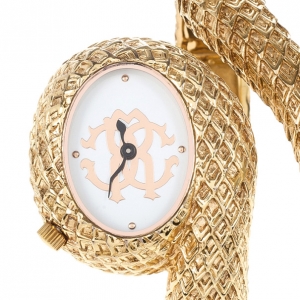 Roberto Cavalli Wild Soul Gold Plated Steel Womens Wrist Watch 30M