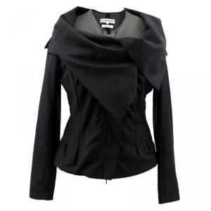 Roland Mouret Black Layered Wool Jacket L