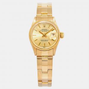 Rolex Datejust 6702 Automatic Gold 18k Yellow Gold Women's Wristwatch 26 mm