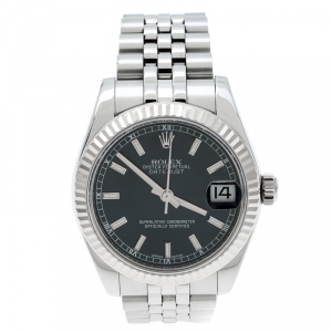 Rolex Blue Stainless Steel Datejust 31 178474 Women's Wristwatch 31 mm