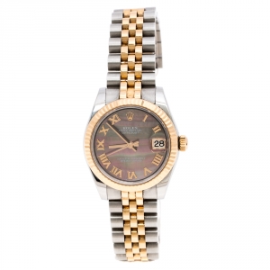 Rolex Mother of Pearl Two Tone 18K Gold Datejust 178271 Women's Wristwatch 31MM