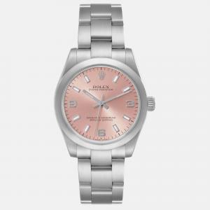 Rolex Non-Date Midsize Salmon Dial Steel Ladies Watch 31 mm