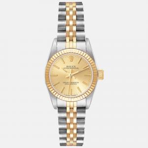 Rolex Oyster Perpetual Steel Yellow Gold Ladies Watch 24 mm