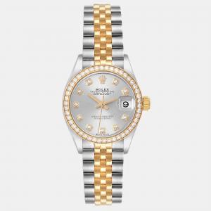 Rolex Datejust Steel Yellow Gold Diamond Ladies Watch 28 mm