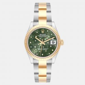 Rolex Datejust Midsize Steel Yellow Gold Diamond Dial Ladies Watch 31 mm