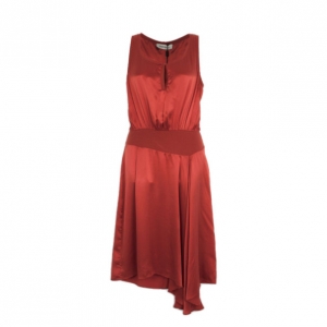 Yves Saint Laurent Ruched Evening Silk Dress M