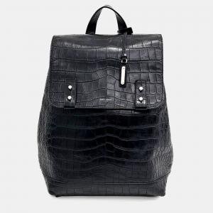 Saint Laurent Paris Black Leather Sac De Jour Supple Backpack