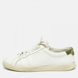 Saint Laurent White Leather Court Classic Sneakers Size 40