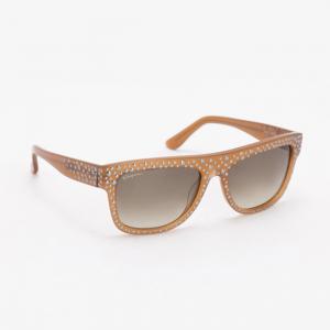 Salvatore Ferragamo Brown Studs Boutique Wayfarer Sunglasses