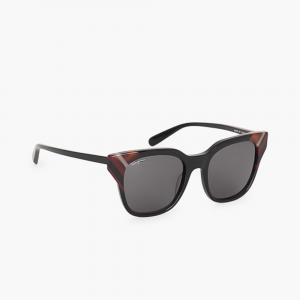 Salvatore Ferragamo Black Wayfarer Sunglasses