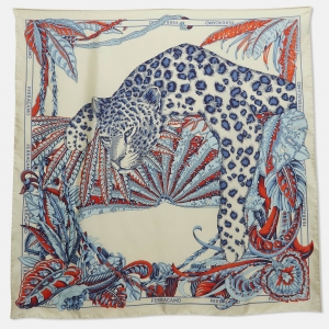 Salvatore Ferragamo Multicolor Togo Print Square Silk Scarf