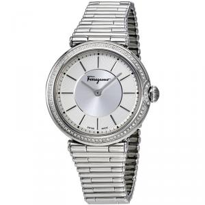 Salvatore Ferragamo Silver Stainless Steel FIN050015 Women's Wristwatch 36MM