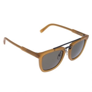 Salvatore Ferragamo Honey Brown/Olive SF844 Wayfarer Sunglasses
