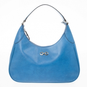 Pre Owned Salvatore Ferragamo Gancini Romana Hobo Bag