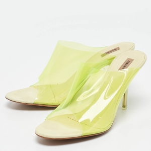 Yeezy Green PVC Slide Season 7 Sandals Size 39