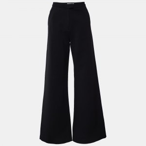 Self-Portrait Black Wide Leg Pants S