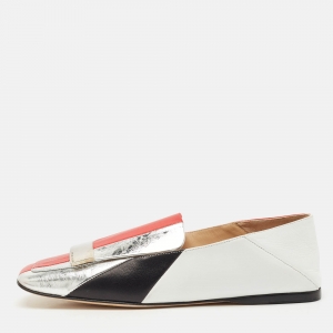 Sergio Rossi Multicolor Leather SR1 Loafers Size 36.5