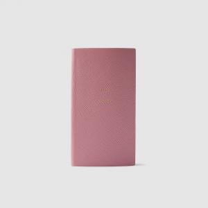 Smythson Pink Panama Make It Happen Leather Notebook