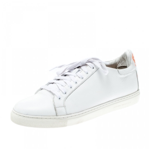 Sophia Webster White Leather Bibi Butterfly Sneakers Size 40