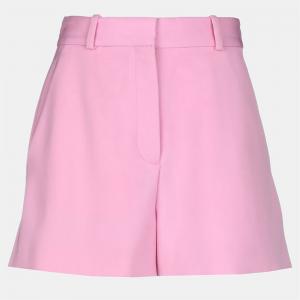 Stella McCartney Pink Wool High-Waist Shorts S (IT 40)