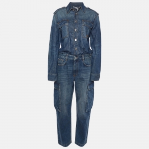 Stella McCartney Blue Vintage Wash Denim Jumpsuit M