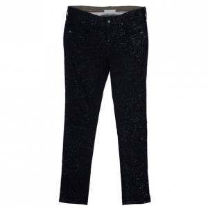 Pre Owned Stella McCartney Black Dotted Jeans M