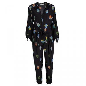 Stella McCartney Black Monia Superhero Print Jumpsuit S