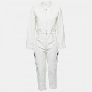 Stella McCartney White Linen-Blend Alessia Jumpsuit S