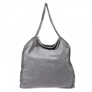 Stella McCartney Grey Faux Leather Small Falabella Tote