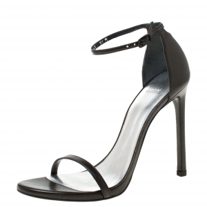 Stuart Weitzman Black Nudist Open Toe Sandals Size 39