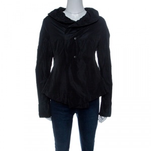 Tadashi Shoji Vintage Black Ruffled Jacket M