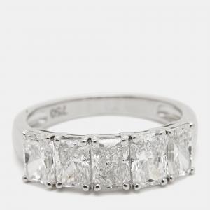 Diamond Edit 18k White Gold Lab Grown Diamond 2.77 cts Ring Size 54