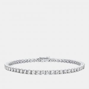 18k White Gold Stunning 6.00 cts Lab Grown Diamond Tennis Bracelet