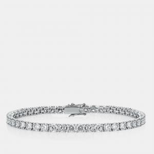 8.00 cts Round 18k White Gold Stunning Lab Grown Diamond Tennis Bracelet