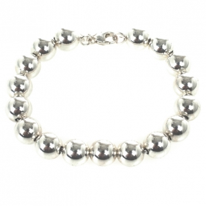 Pre Owned Tiffany & Co. Beads Silver Bracelet