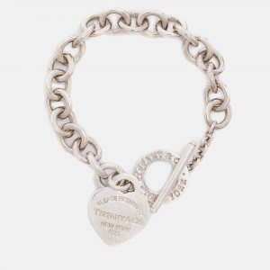 Tiffany & Co. Return to Tiffany Heart Tag Sterling Silver Toggle Bracelet