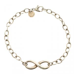 Pre Owned Tiffany & Co. Infinity Silver Classic Link Bracelet 