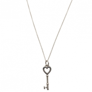 Pre Owned Tiffany & Co. Tiffany Keys Heart Key Sterling Silver Pendant