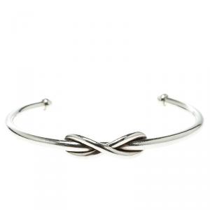 Pre Owned Tiffany & Co. Tiffany Infinity Silver Open Cuff Bracelet 