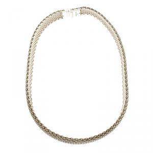 Pre Owned Tiffany & Co. Somerset Mesh Silver Choker Necklace