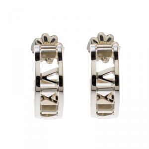 Pre Owned Tiffany & Co. Atlas Silver Hoop Earrings