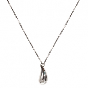 Pre Owned Tiffany & Co. Silver Elsa Peretti Teardrop Pendant Necklace