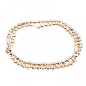 Pre Owned Tiffany & Co. HardWear Silver Bead Ball Long Necklace 