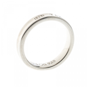 Pre Owned Tiffany & Co.1837 Silver Band Ring Size 58