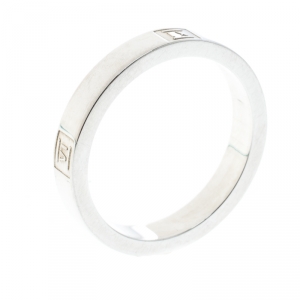 Pre Owned Tiffany & Co. Atlas Silver Band Ring Size 55